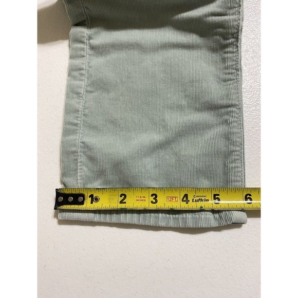 AG Adriano Goldschmied The Stevie Slim Straight Corduroy Pants Womens 25R Green - Picture 9 of 10